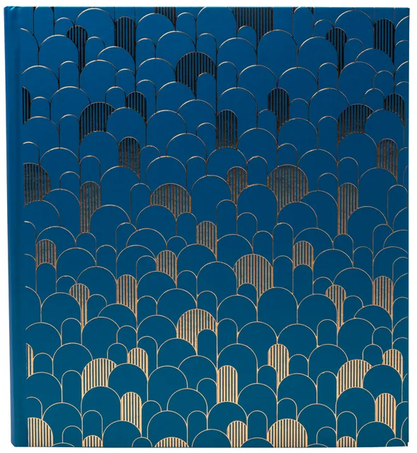Fotoalbum Exacompta 29x32cm 60pag Néo Déco blauw