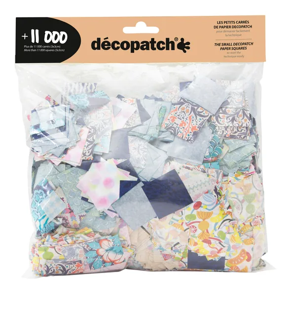 Hobbypapier Décopatch 3x3cm 11.000 stuks ass