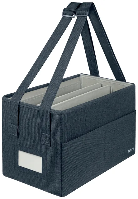 Opbergtas Leitz gestoffeerd 200x210x355mm gr