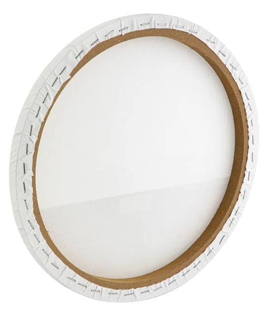 Canvas Nassau fine art rond 30cm katoen