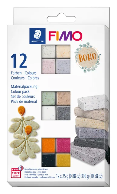 Klei Fimo Staedtler colourpack 12 boho colours