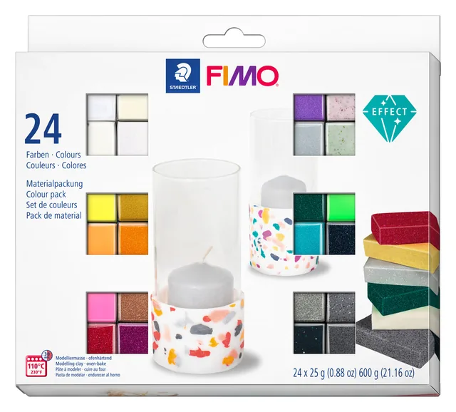 Klei Fimo Staedtler colourpack 24 kleuren