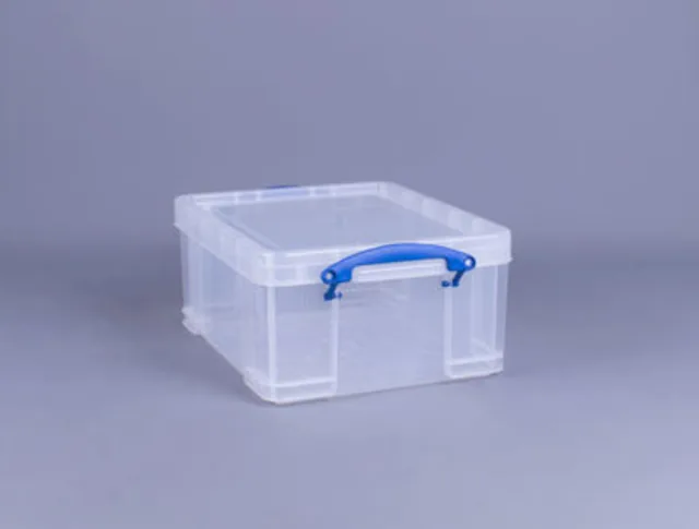 Opbergbox Really Useful 21 liter transparant wit