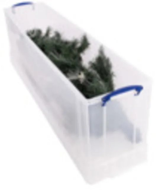 Opbergbox Really Useful 77 liter transparant wit