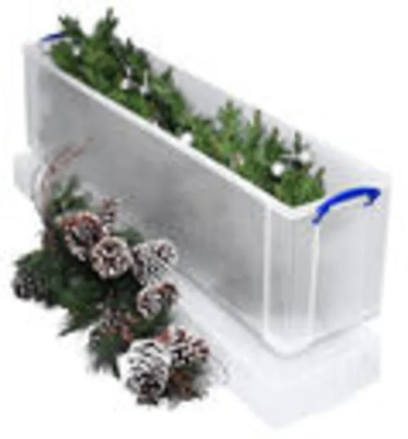 Opbergbox Really Useful 77 liter transparant wit