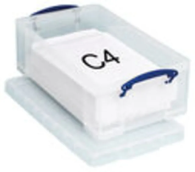 Opbergbox Really Useful 4l 395x255x88mm tr wt