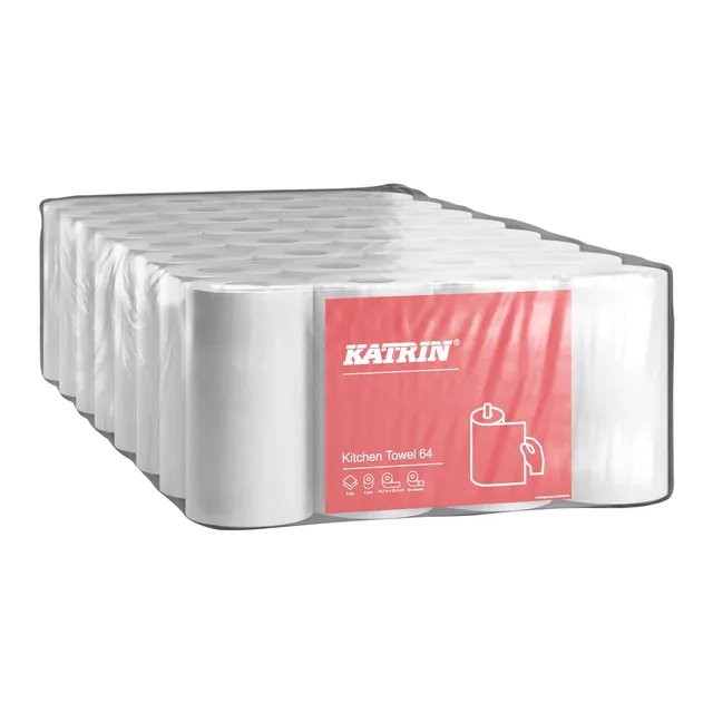 Keukenrol Katrin 2laags 64 vel wit