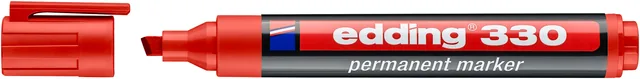 Viltstift edding 330 schuin 1-5mm rood
