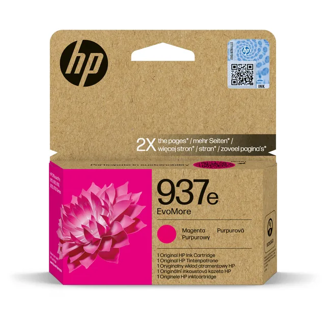 Inktcartridge HP 4S6W7NE 937E Evomore rood