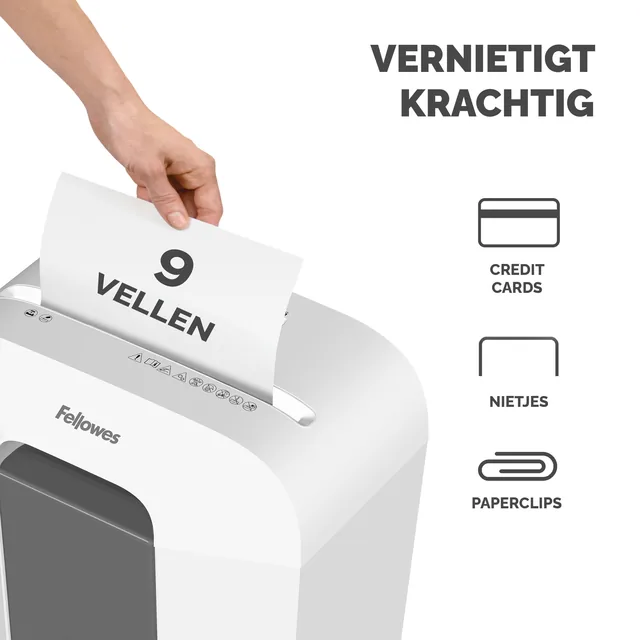 Papiervernietiger Fellowes LX50 4x37mm wit