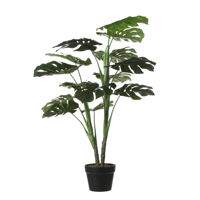 Kunstplant Mica Monstera in plastic pot