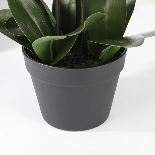 Kunstplant Mica Phalaenopsis orchidee wit