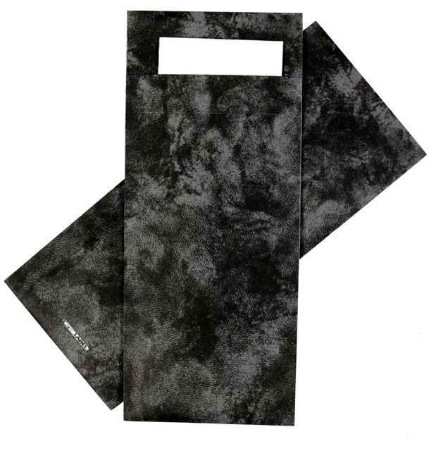 Bestekzakje IEZZY 190x85mm zwart gemarmerd