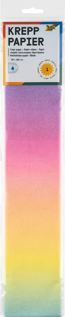 Crepepapier Folia 50x250cm 10vel 1650 regenboog