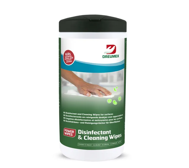 Desinfectiedoekjes Dreumex bus 80 stuks wit