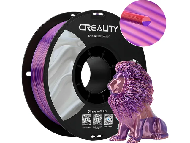 3D Filament Creality PLA 1.75mm Silk roze ps 1kg