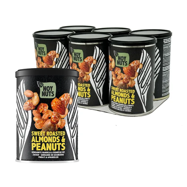 Pinda's NoyNuts gesuik en gebrand amand blik 135gr
