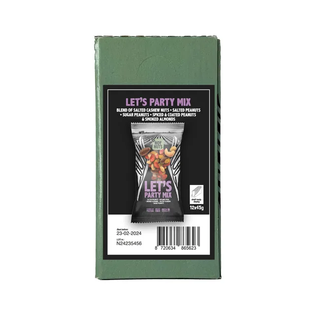 Noten NoyNuts lets party mix zak 45 gram