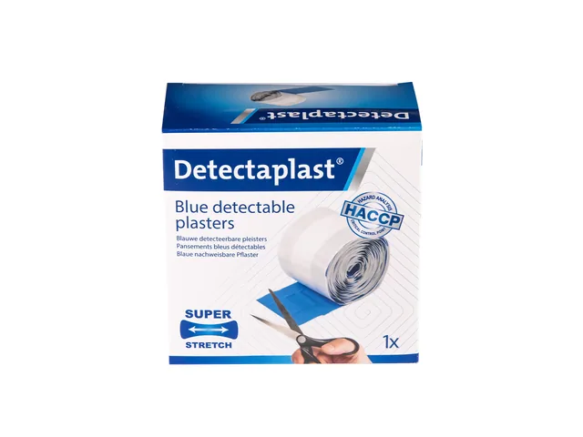 Elastische bl textielpleister Detectaplast 6cmx5m