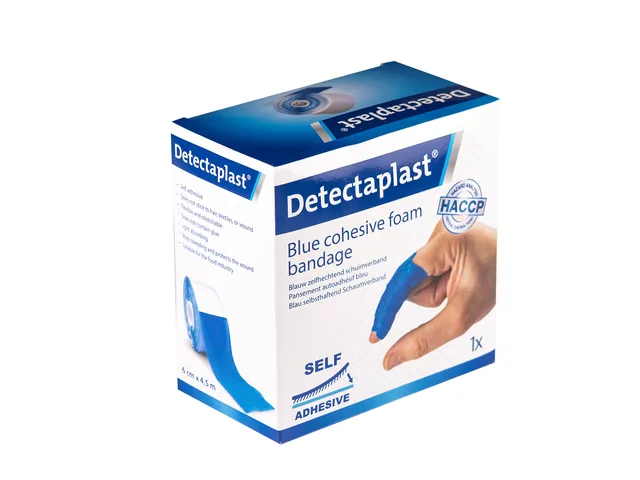 Foamverband blauw Detectaplast 6cmx4.5m