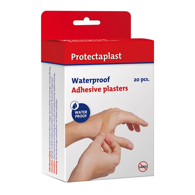 Waterafstotende bruine pleisters Detectaplast ass