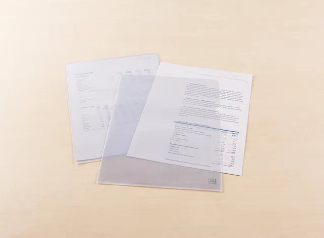 L-map Oxford A4 PVC 140µ glashelder 100 stuks