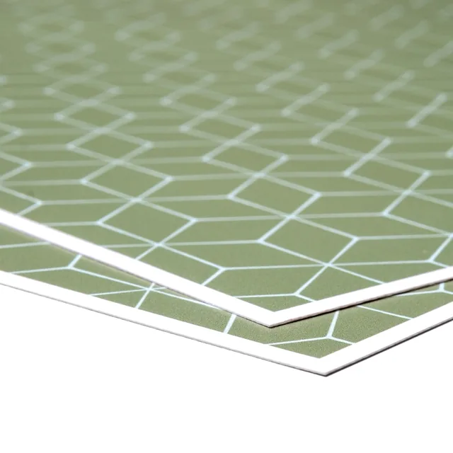 Placemat Abstracte Japanse Kersenbloesem Green