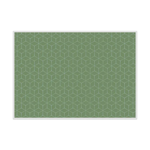 Placemat Hexagon Groen
