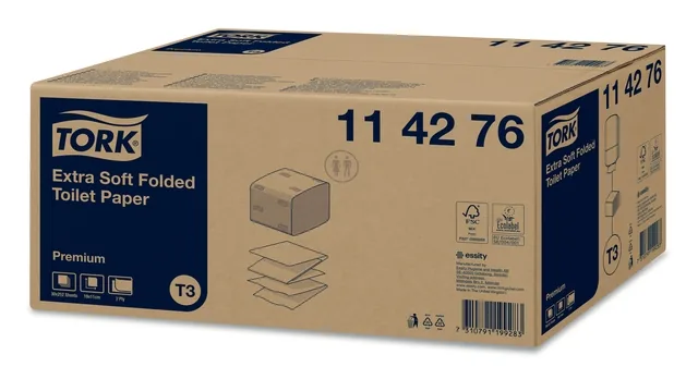 Toiletpapier Tork T3 Premium gevouwen wit 114276