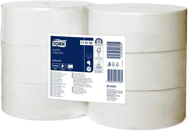 Toiletpapier Tork T1 Universal jumbo 1laags 500m