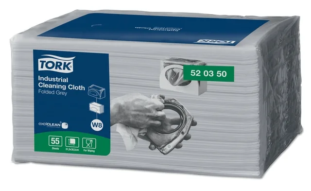 Reinigingsdoek Tork W8 Industrial 1laags grijs