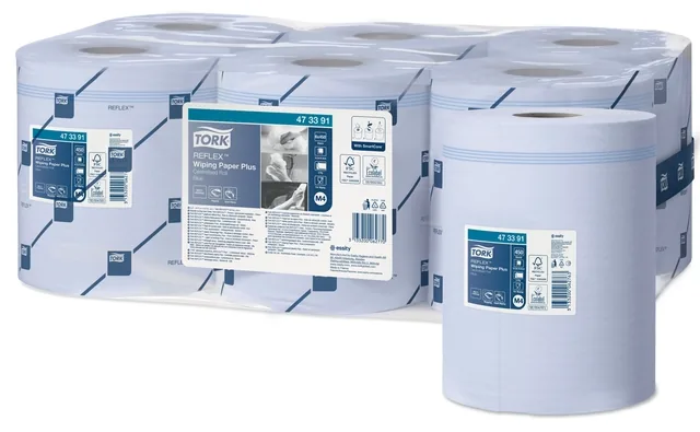 Poetspapier Tork M4 Advanced 2laags 450 vel blauw