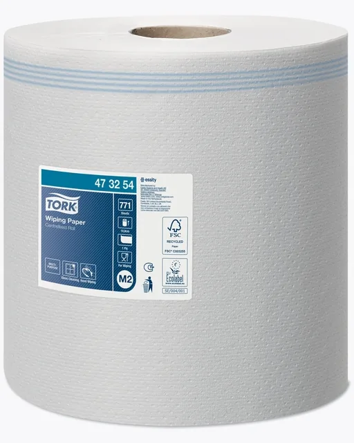 Poetspapier Tork M2 Advanced 1laags 270m wit