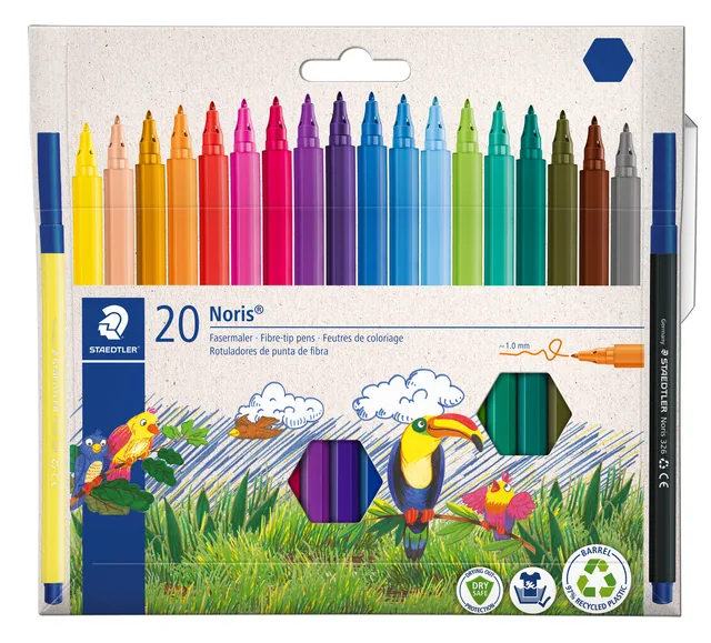 Kleurstift Noris 326 kartonnen etui 20 kleuren
