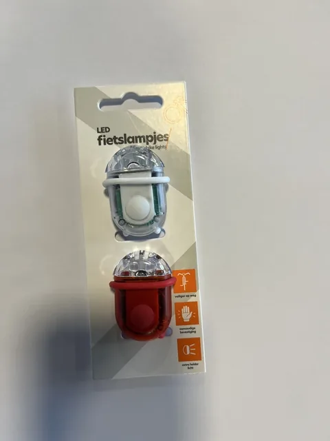 Fietslampje voor en achter