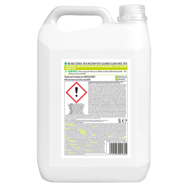 Afwasmiddel Ecover citroen aloe vera 5L