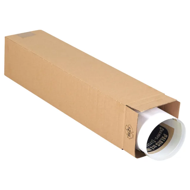 Vierkante koker formaat 430x120x120mm bruin