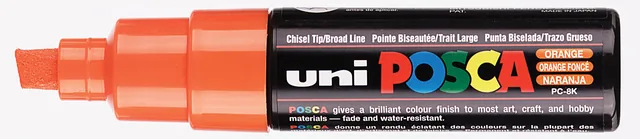Paintmarker Uni POSCA PC8K B schuin donker oranje