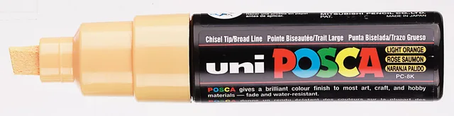 Paintmarker Uni POSCA PC8K B schuin zalmroze