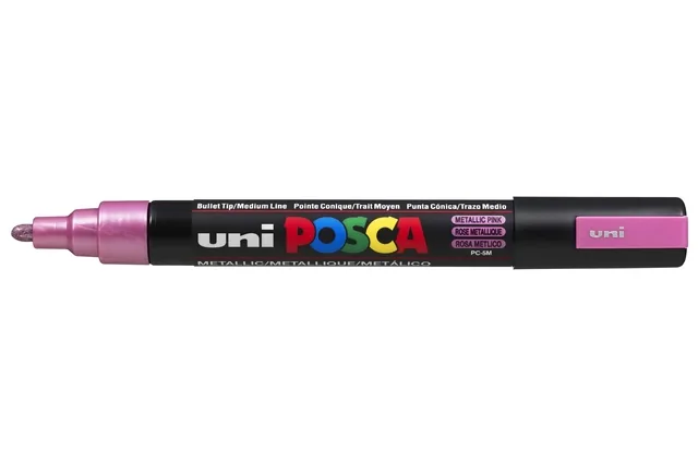 Paintmarker Uni POSCA PC5M M metallic roze