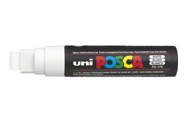 Paintmarker Uni POSCA PC17K EB rechthoek wit