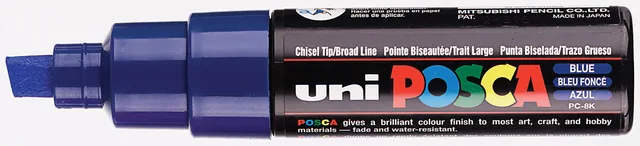 Paintmarker Uni POSCA PC8K B schuin donkerblauw