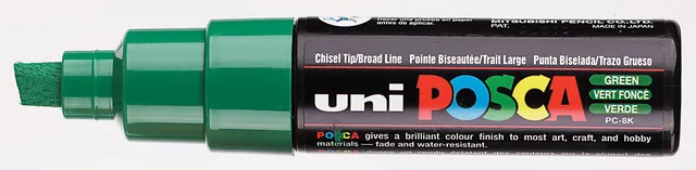 Paintmarker Uni POSCA PC8K B schuin donkergroen