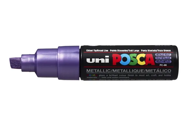 Paintmarker Uni POSCA PC8K B schuin metallic paars