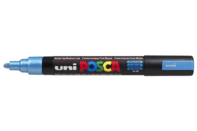 Paintmarker Uni POSCA PC5M M metallic blauw