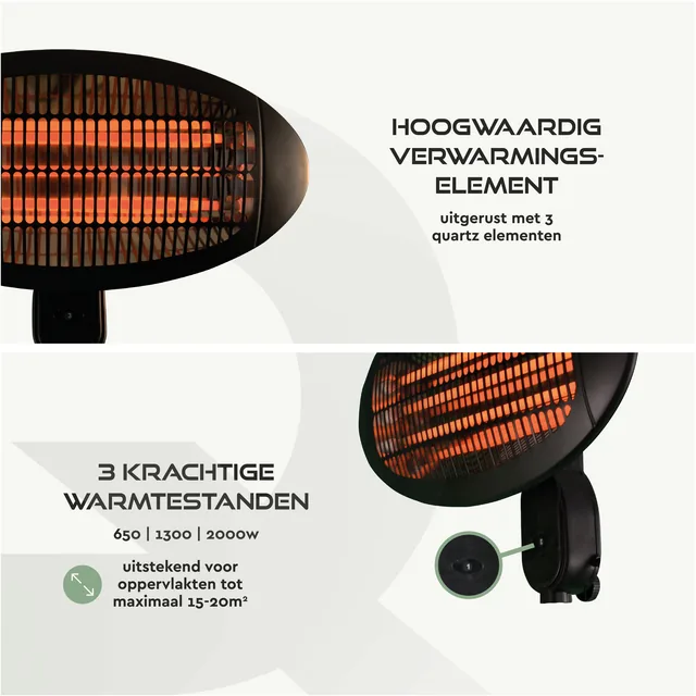 Terrasverwarmer BRASQ hangend elektrisch
