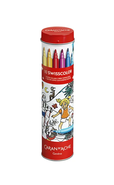 Viltstift Caran d'ache Swisscolor 10 kleuren