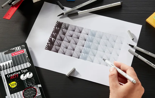 Creative Tips STABILO Arty ass tips 10st zw en gs
