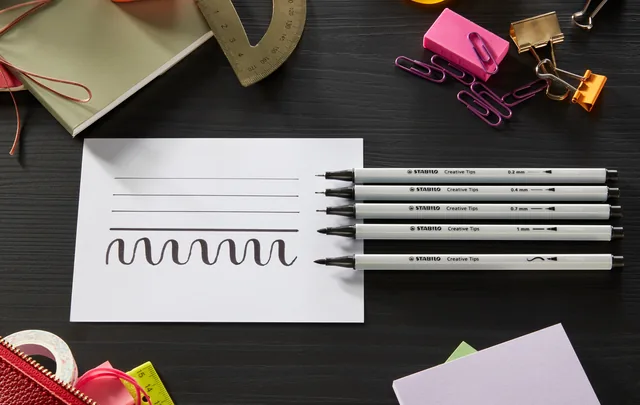 Creative Tips STABILO Arty ass tips 5st zwart