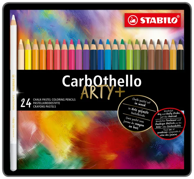 Kleurpotlood STABILO CarbOthello kalkpastel 24st